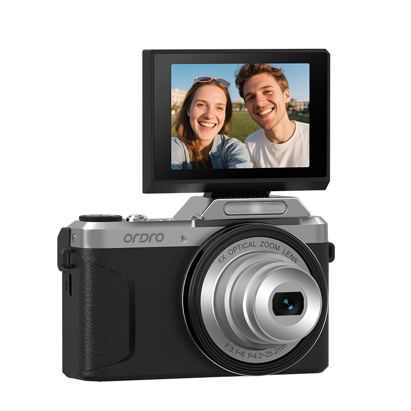 Ordro D27 Flip Screen Vlogging Camera | 4K HD Portable Optical Camera