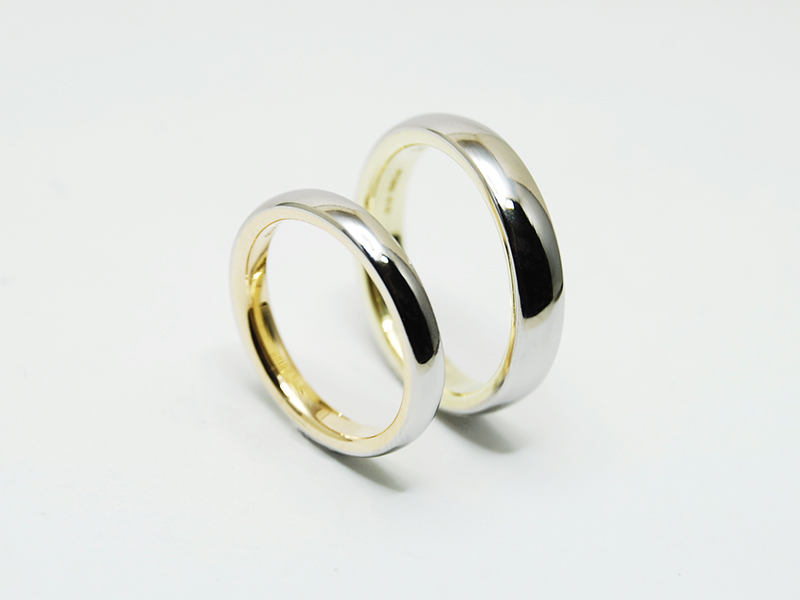 オーダーメイド 結婚指輪 紹介【プラチナとゴールドのコンビネーション