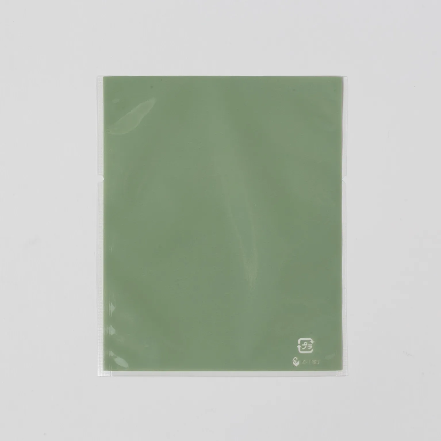 Z-183-GR ワントーンパック 小 スモーキーグリーン 500枚 : 個包装袋