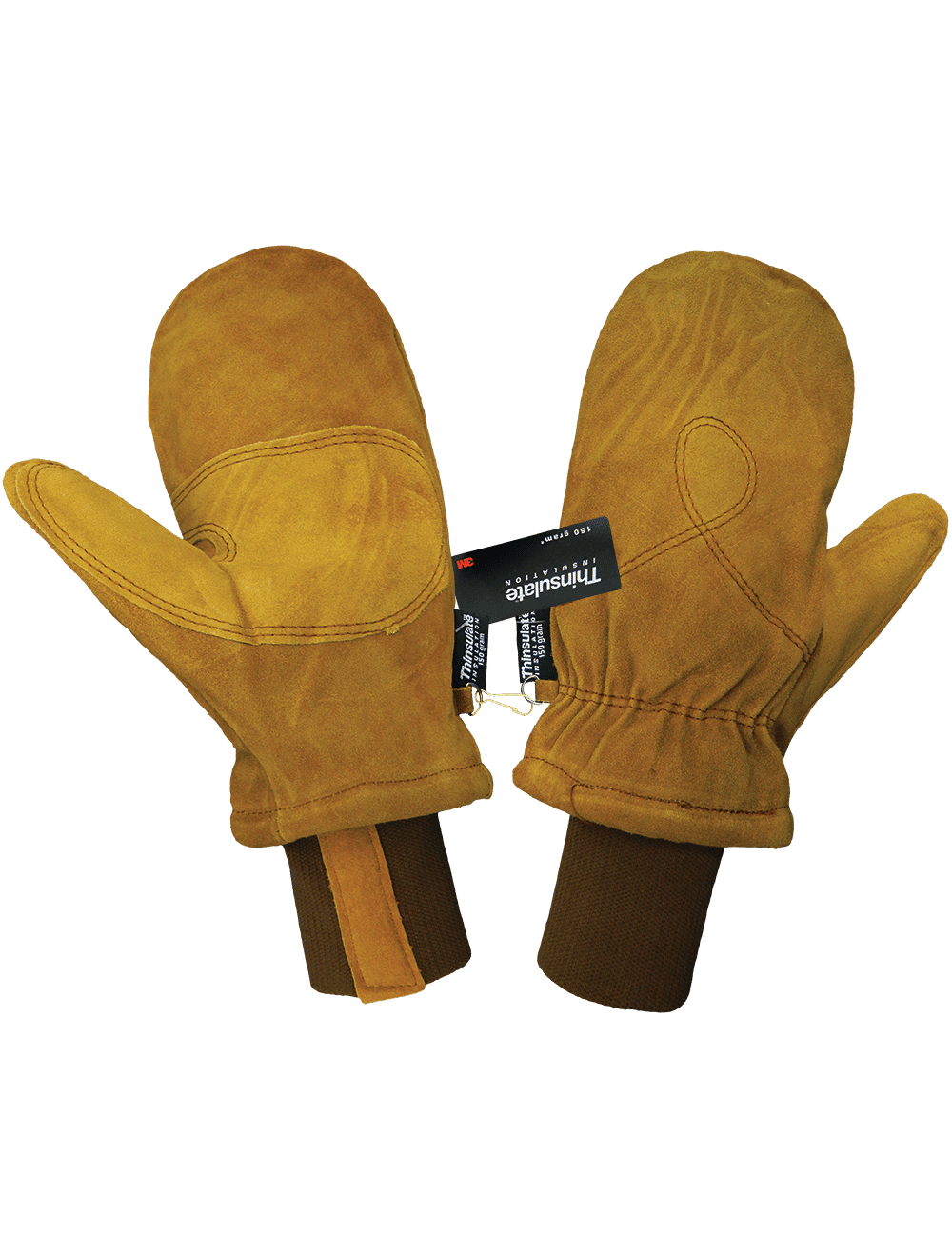GGS 594MIT - Premium Split Cowhide Leather Freezer Mittens with