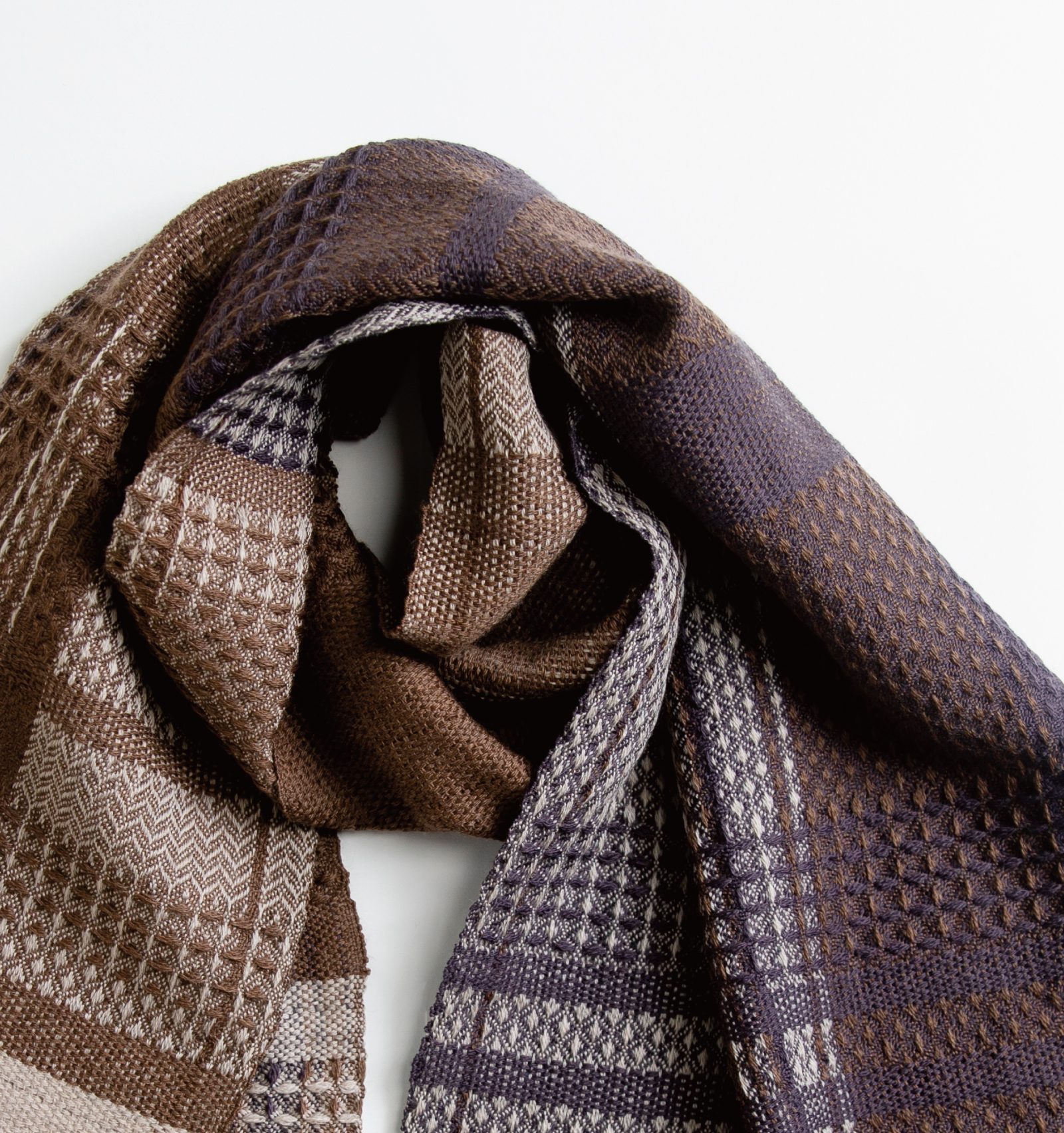 KAWARIウールマフラーN アッシュブラウン (エクストラファインメリノ