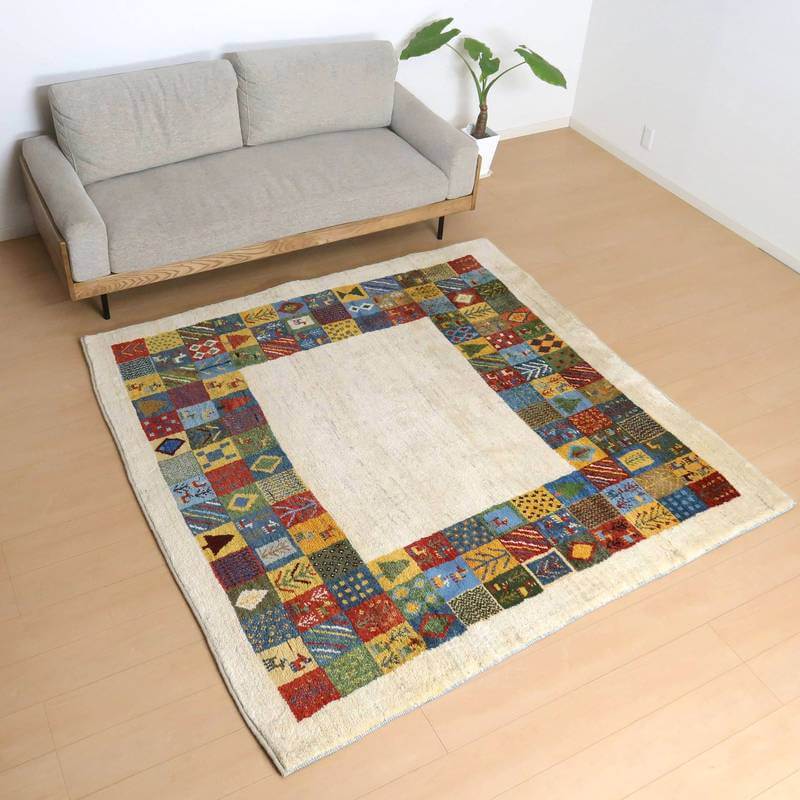 ゾランヴァリ,ギャッベ,ルリバフ,278×200cm｜上質手織りペルシャ絨毯