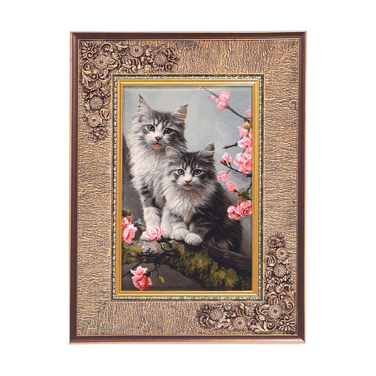 ペルシャ絨毯 タブリーズ産 絵画絨毯 89×67cm（FP-70267） – ギャッベ