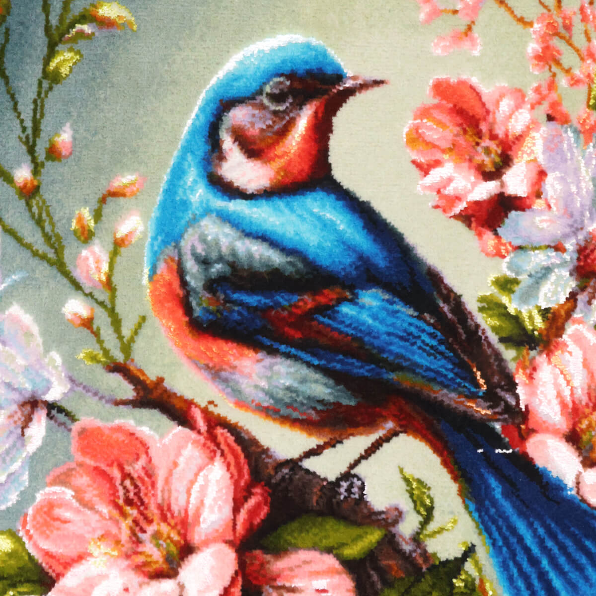 ペルシャ絨毯 タブリーズ産 絵画絨毯 90×71cm（FP-70269） – ギャッベ