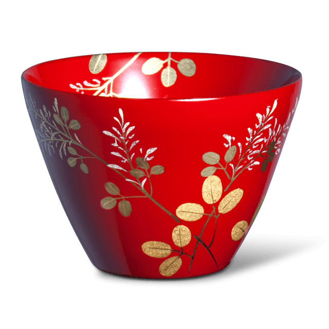 Japanese Lacquerware, Urushi Sake Cup, Hagi - Red | OrientalSouls.com