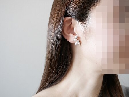 着画】ARTIDA OUD「philia アコヤパール リバース スタッドシングル