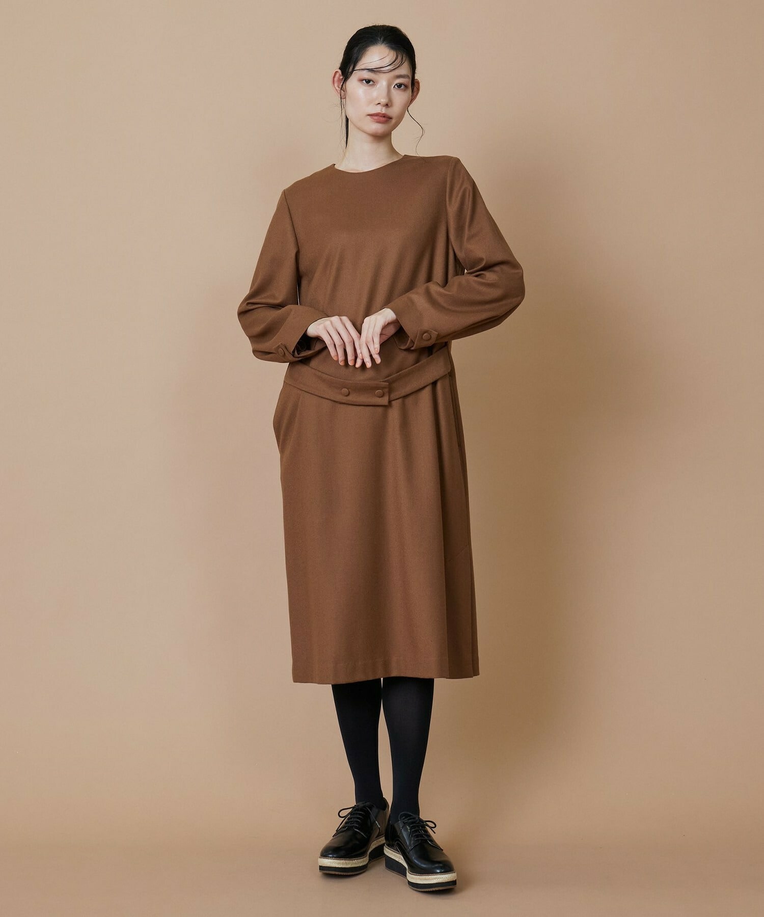 ウールフラノワンピース】｜【L'EQUIPE(レキップ)】｜BIGI OUTLET