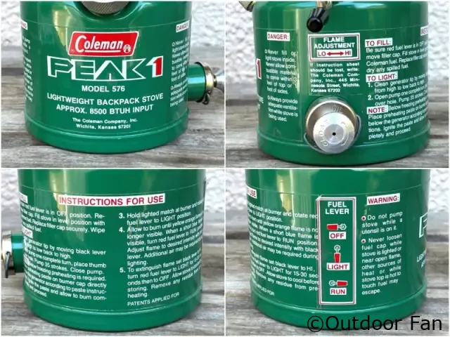 ミント品】コールマン 576 1/77製 ピークワン 2レバーストーブ 元箱