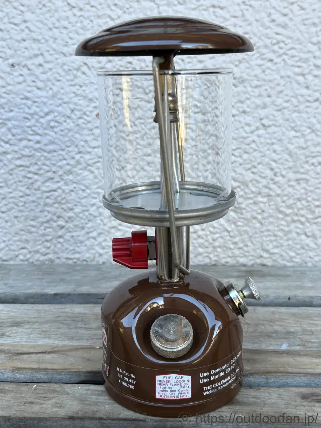 極上美品】コールマン 222 茶 1/82製 ピークワンランタン G2A