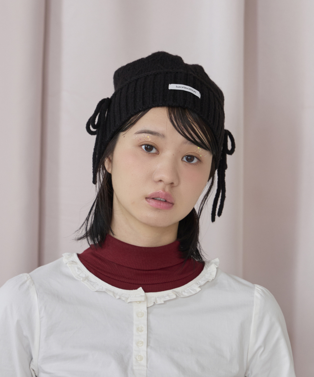 kaorinomori ラメルニット ジェム | 56cm～58cm(97) BLACK (01