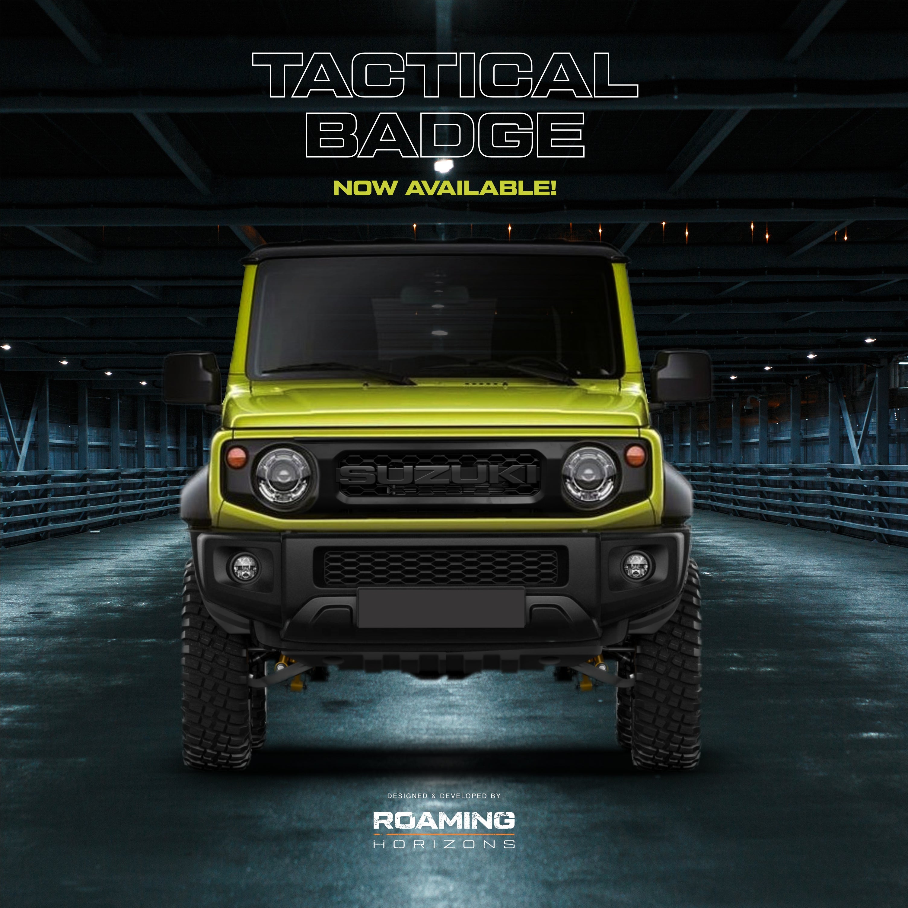 ROAMING HORIZONS Tactical Suzuki Upper Grille Badge (Jimny Models