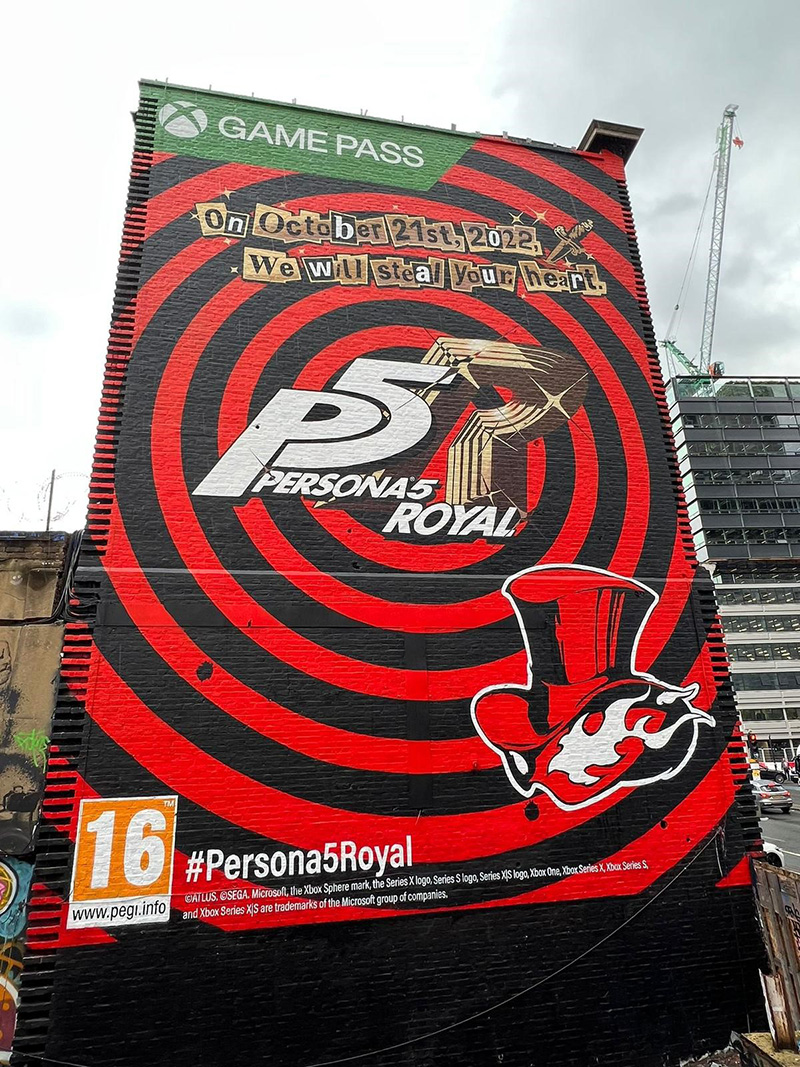 ペルソナ5 ザ・ロイヤル』世界各地で怪盗団の予告状が出現！渋谷では