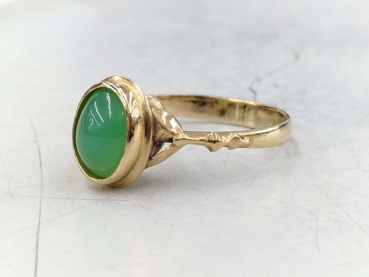 K18|緑石付リング|【ハードオフ公式通販】オフモール|2031400000014376