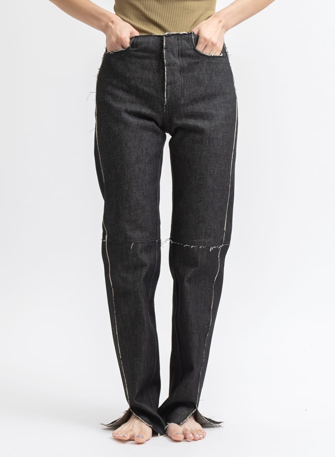 NO.155 DENIM SLIT TROUSERS|NO.155 デニム スリット トラウザーズNO