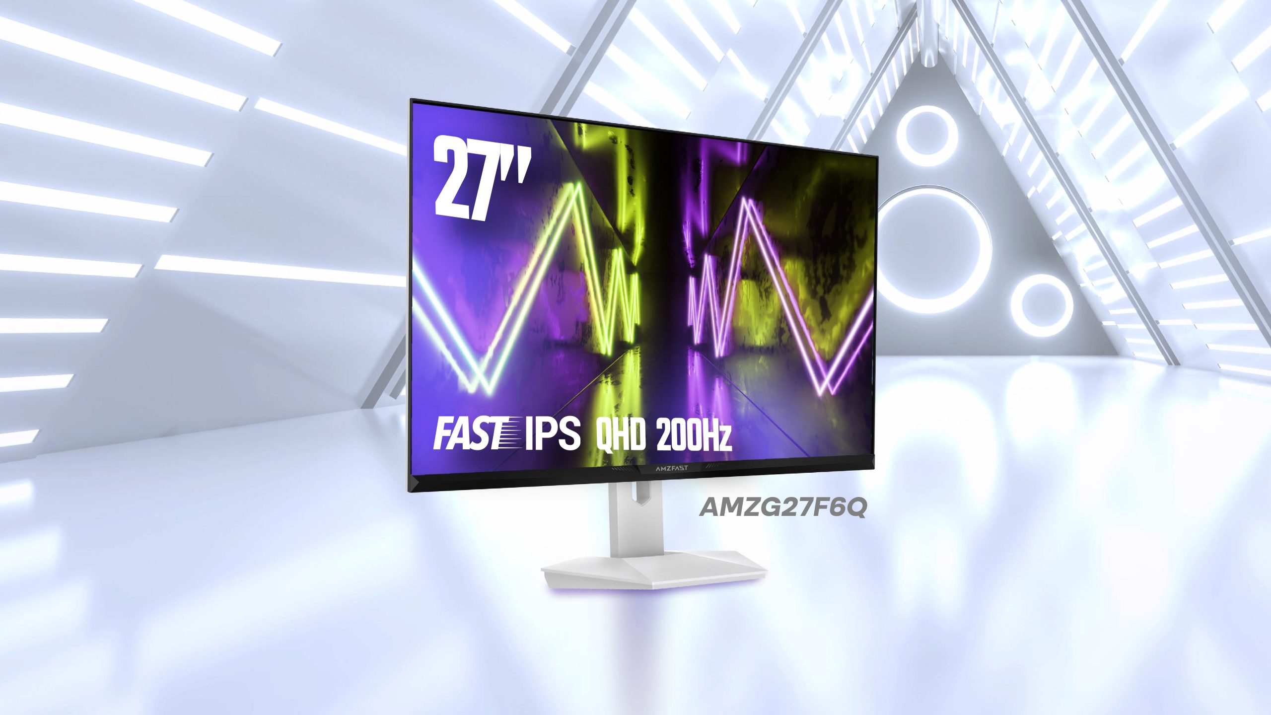 200Hz対応の27インチ WQHDゲーミングモニター「AMZFAST AMZG27F6Q