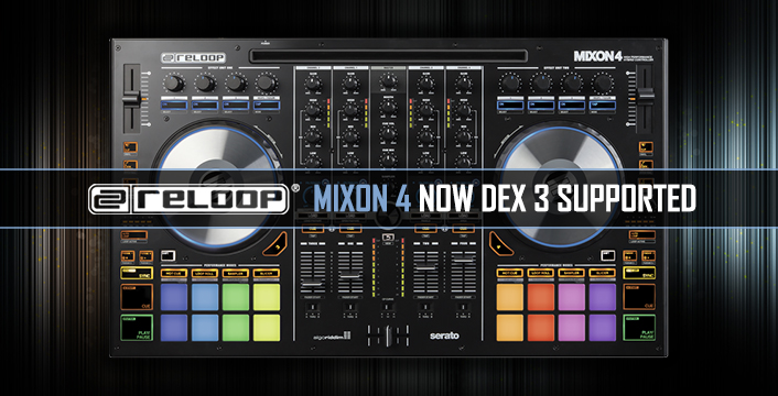 DJ Controllers | The Reloop Mixon 4 Is Now DEX 3 Supported - PCDJ