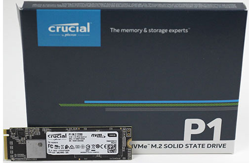 Crucial CT500P1SSD8 M.2 SSD: 500GB P1 (2280) NVMe PCIe 3D NAND R/W
