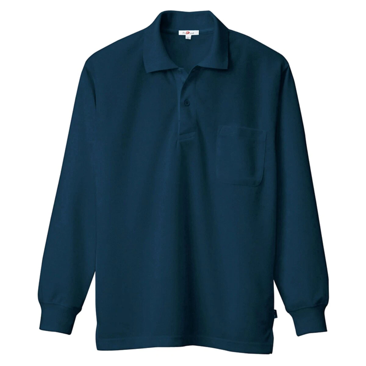 公式】パーマンショップ-吸汗速乾長袖ポロシャツ ネイビー L: 身体保護