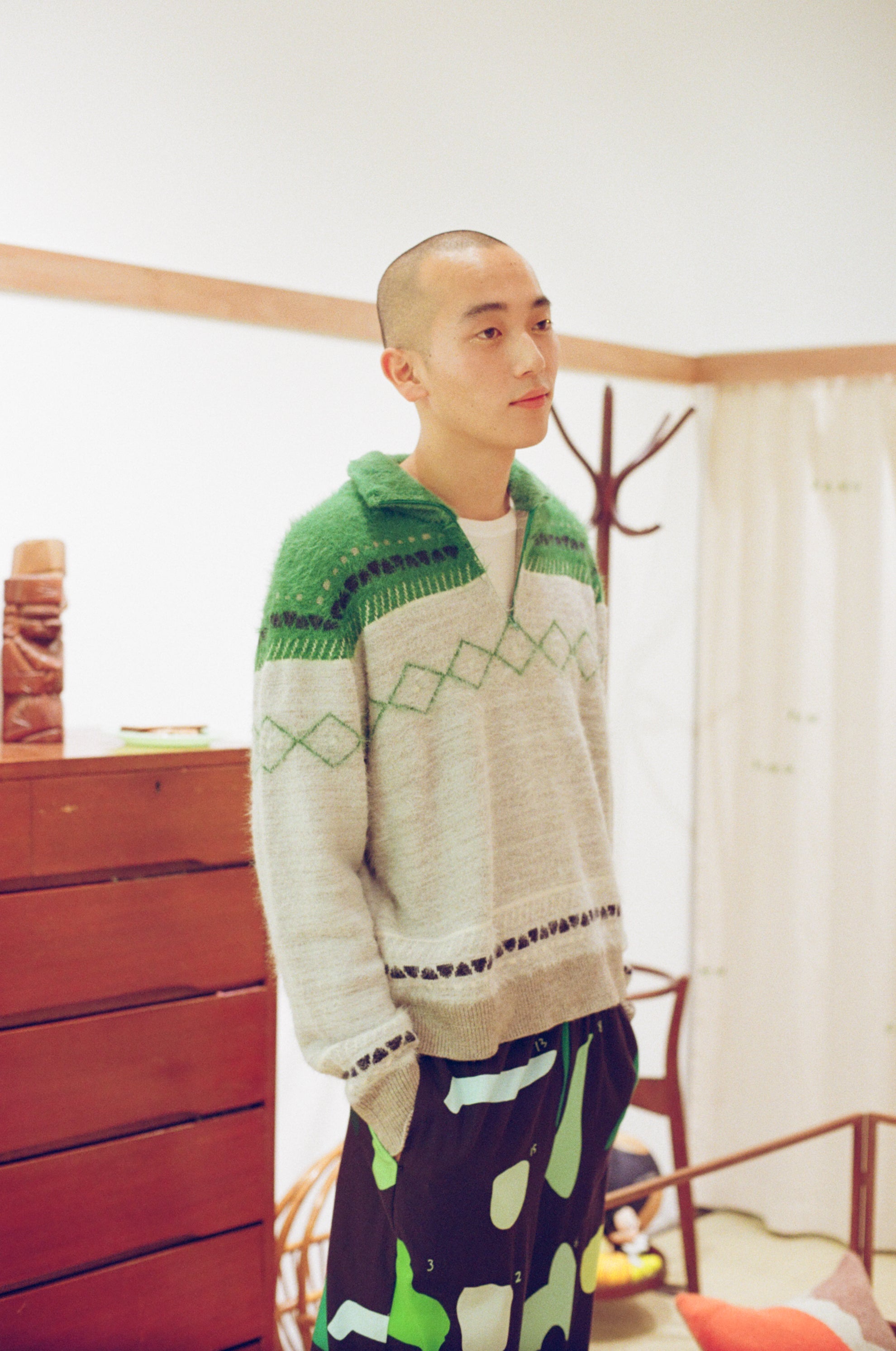 食卓のノルディックハーフジップニット – pamm.officialstore