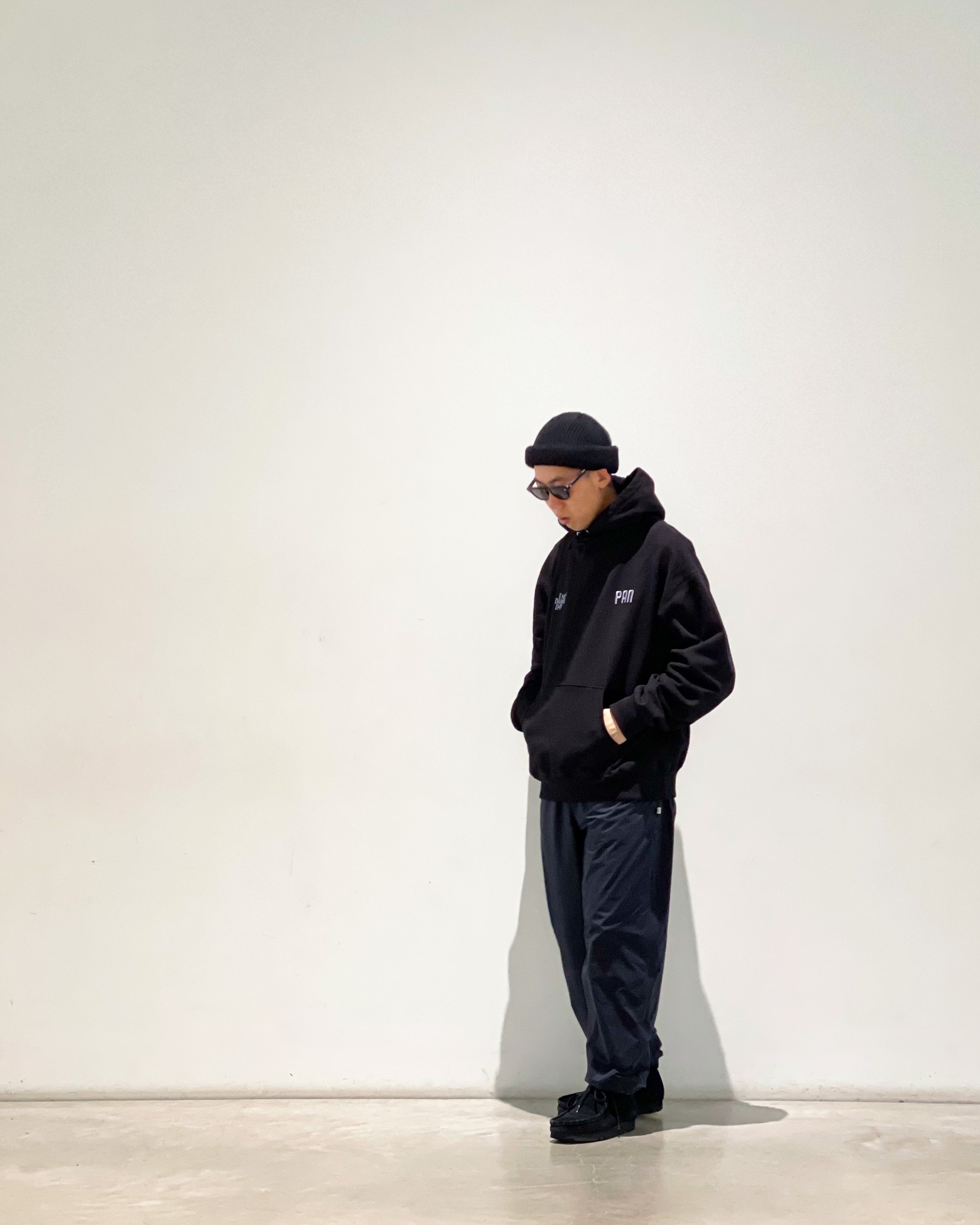 KOMPAKT RECORD BAR】KRB × PAN HEAVYWEIGHT HOODIE - BLACK×CHARCOAL