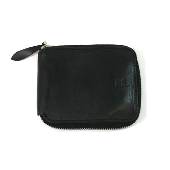 RRL ダブルアールエル】 2つ折りレザージップウォレット - paper