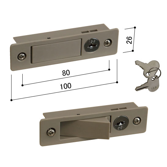 開口制限ストッパー（子鍵操作仕様）2K36814【交換要領書付】(DG