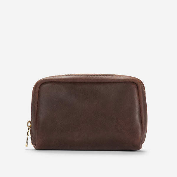 Bizu Leather Travel - Dark Brown – Parker Clay