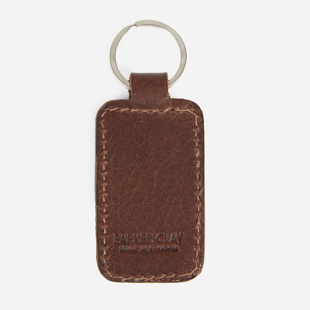 Jalin Leather Keychain - Dark Brown – Parker Clay