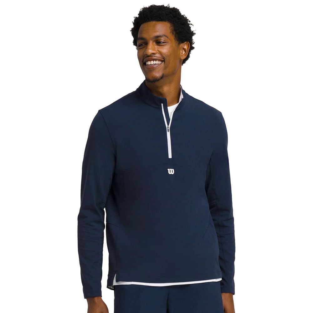 Wilson Mens Elevate Performance Half-Zip Jacket | CLASSIC NAVY