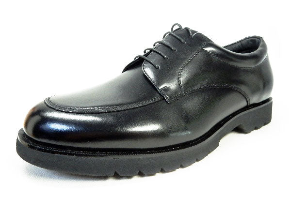 匠（TAKASHI）本革 Uチップ ビジネスシューズ 幅広Gワイズ（6E）黒