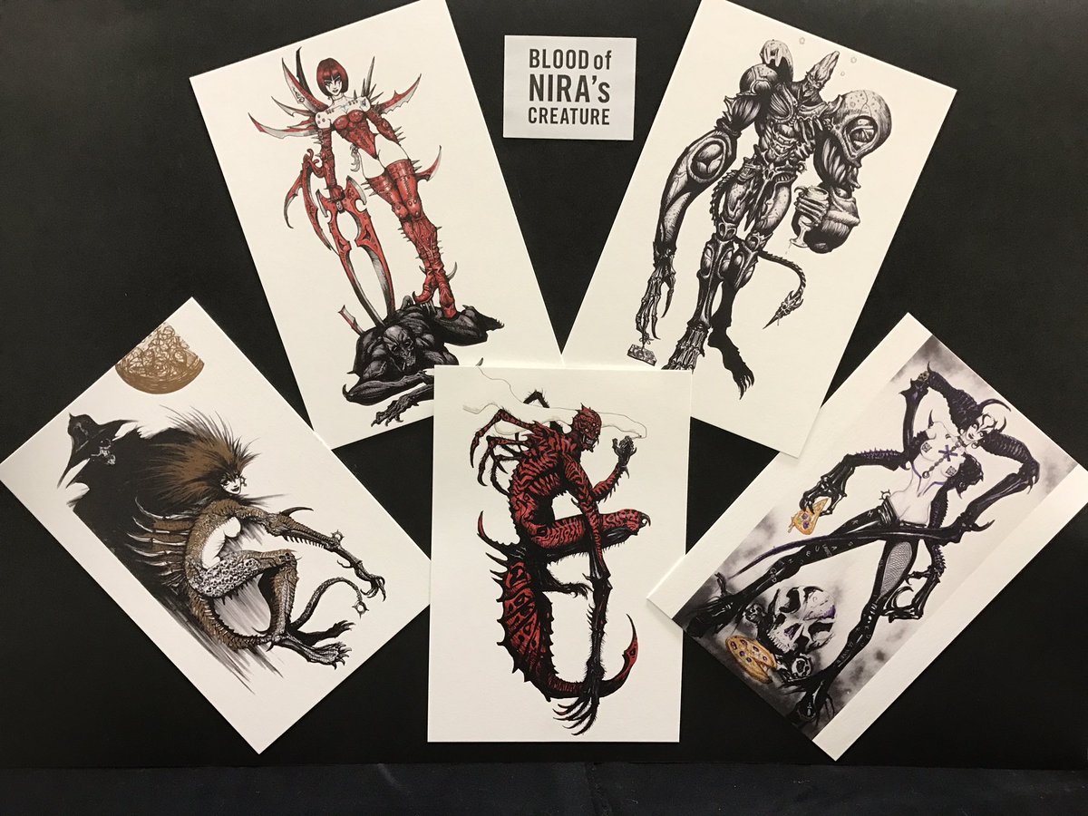 韮沢靖 ポストカード5枚組 / 1000】『BLOOD of NIRA'S CREATURE』韮沢
