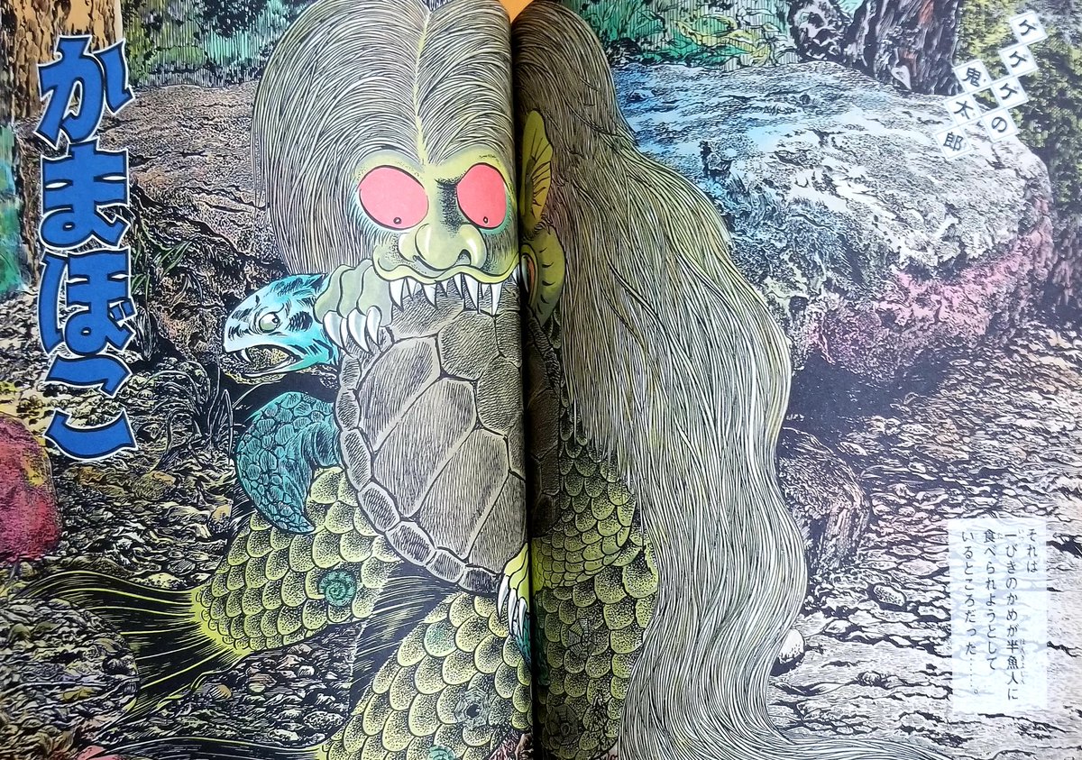 明日のかまぼこ記念 鬼太郎の半魚人は、豊国の海童をデザインのモデル