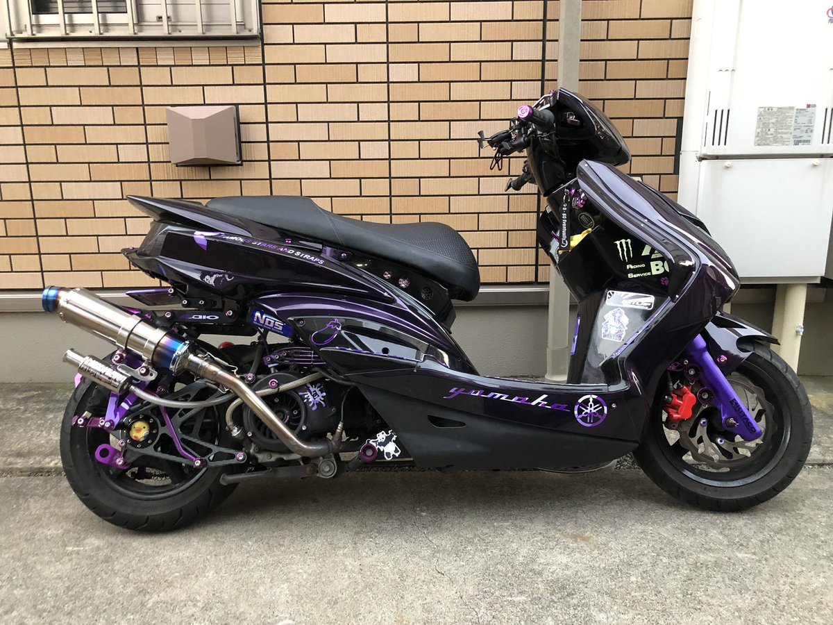 ロンホイしてまだ一年か… #cygnus #シグナス #se44j #2型 #28s #紫 #purple