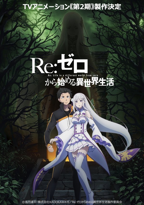 Re:ゼロから始める異世界生活』 TVアニメーション《第2期》製作決定