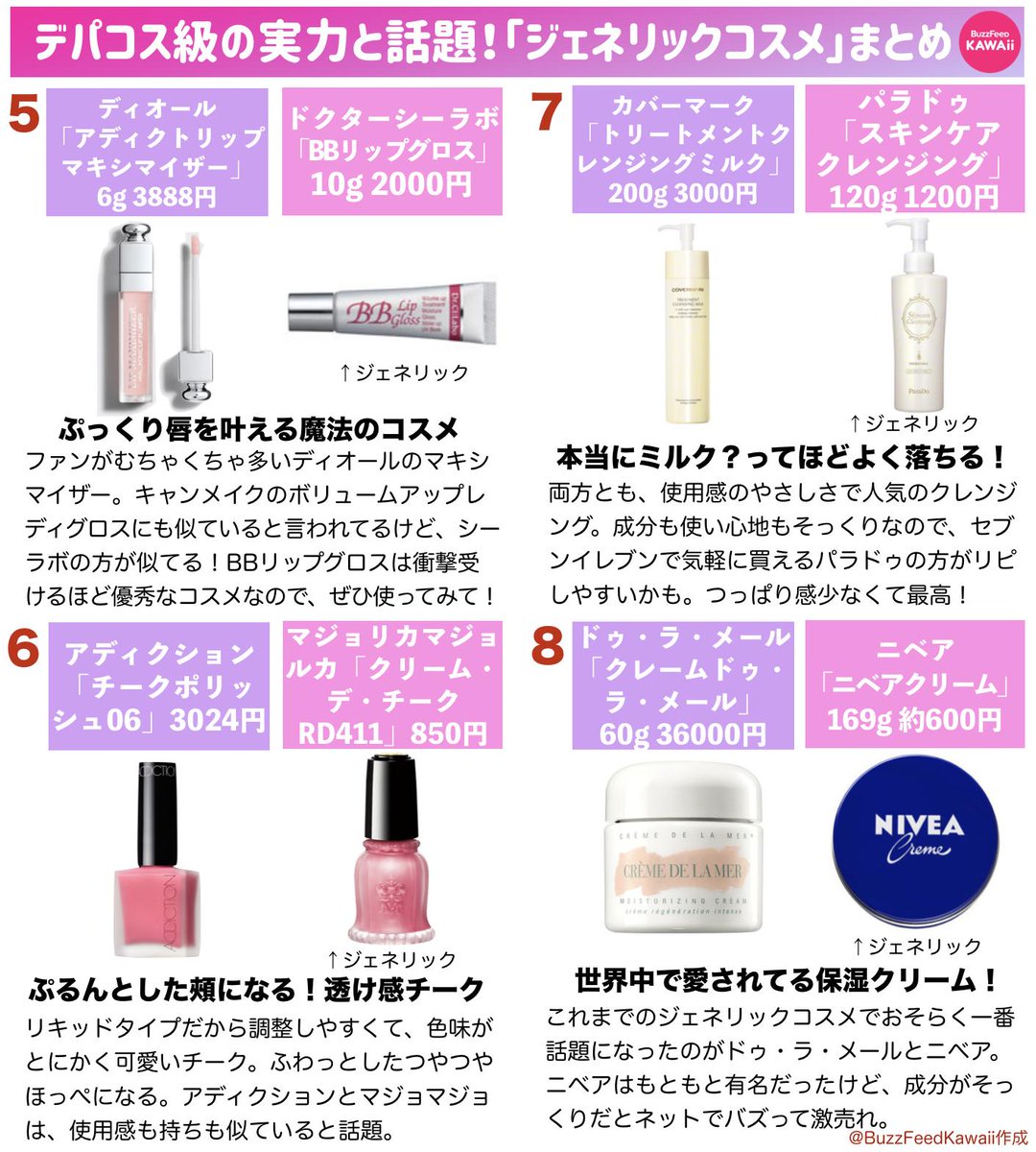 デパコス並みに優秀な「話題のジェネリックコスメ」をまとめました！