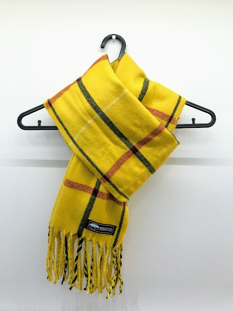 商品情報】立海大附属中学校指定マフラー 価格：3,000円+税 イエロー