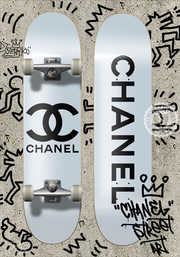 シャネル】ストリートアーティスト・キースヘリングとCHANELロゴ入り