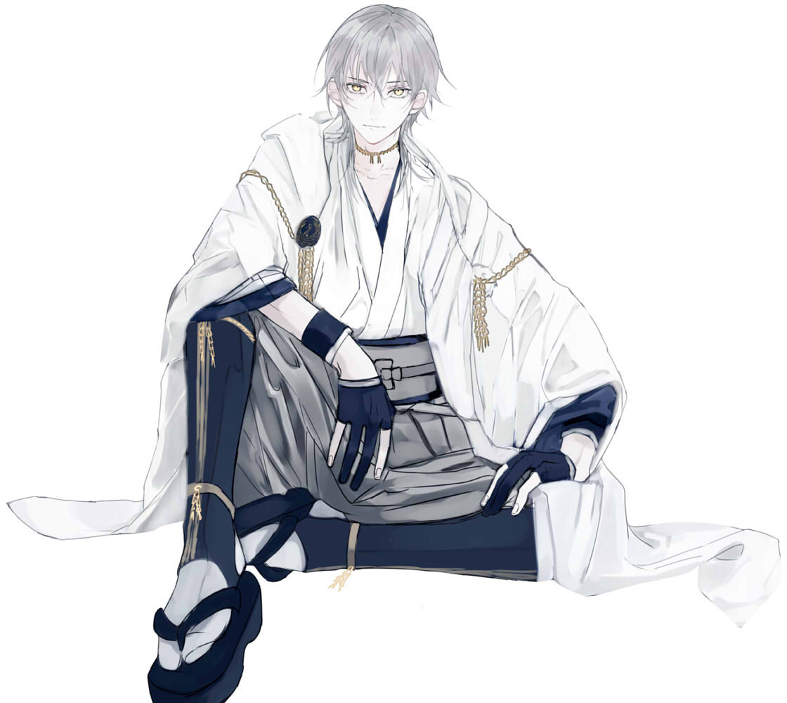 鶴丸国永(刀剣乱舞) 「鶴丸国永 」|のぎのイラスト