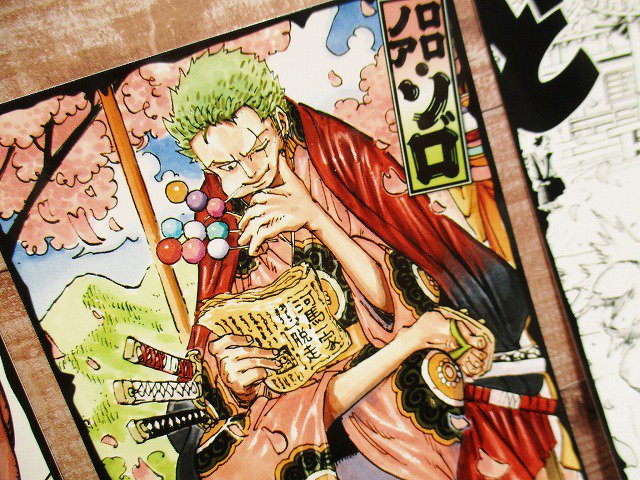 新商品】原画商品 『ONE PIECE』ロロノア・ゾロ ブロマイド3枚セット