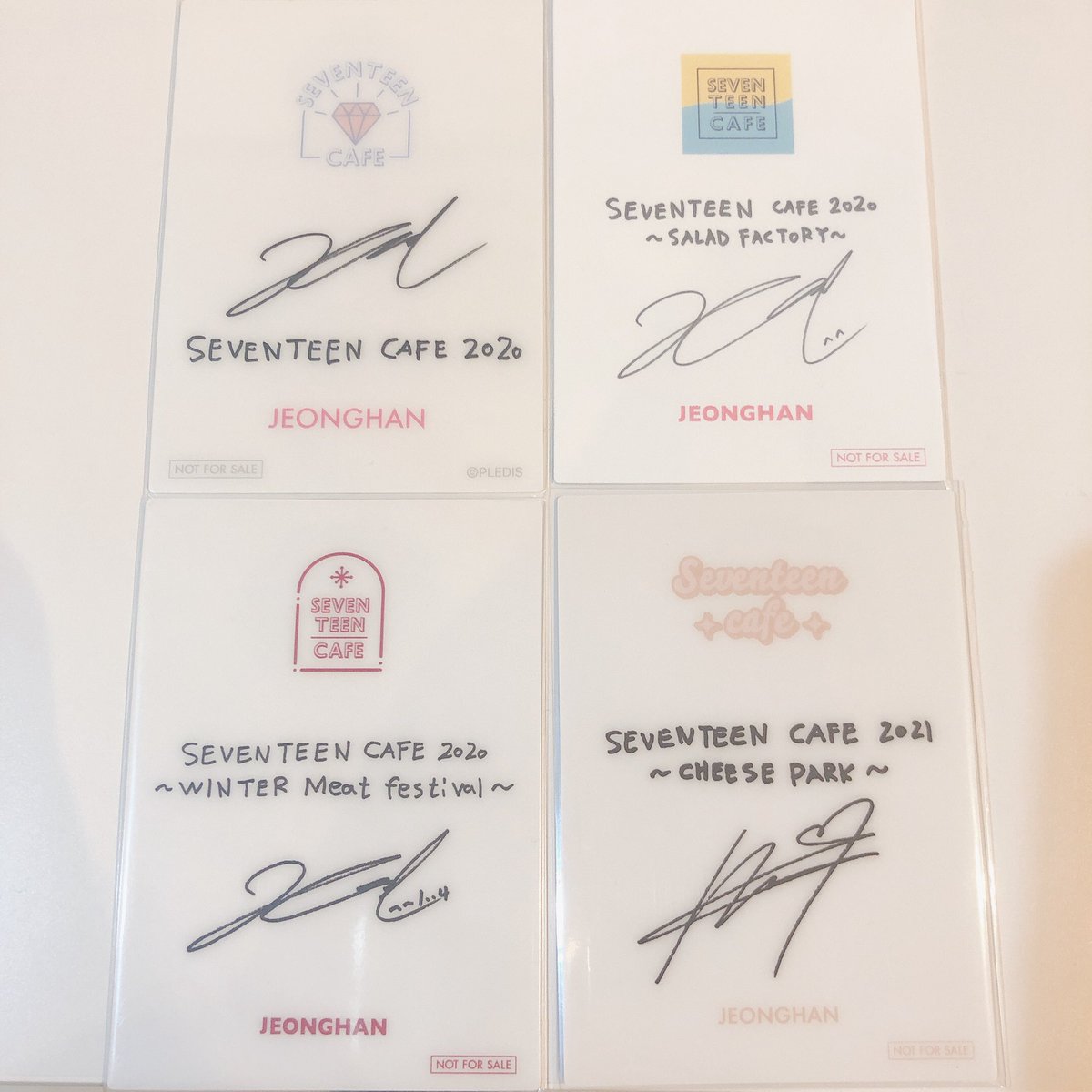 カフェトレカを収納していてびっくりしたんだけど…ジョンハンのサイン