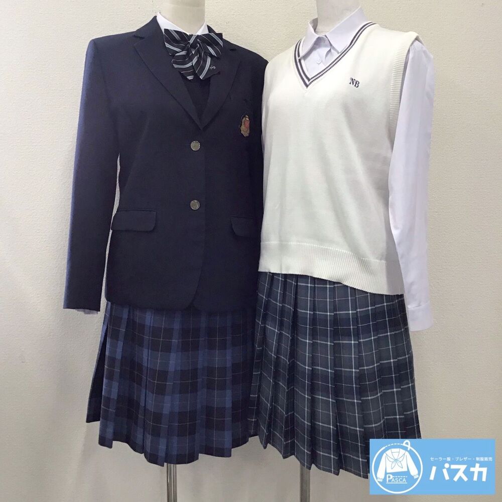 新潟県 私立 日本文理高校 9点セット LL/W75/ブレザー/セーター/ベスト