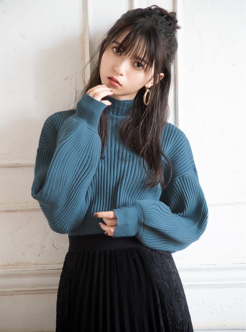 📢GRL一押しアイテム!】 ボリュームスリーブボトルネックニット