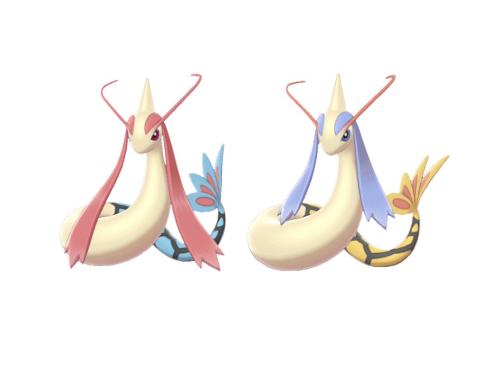 流れてたのを見て) 通常色で完成されすぎているポケモン、ミロカロス