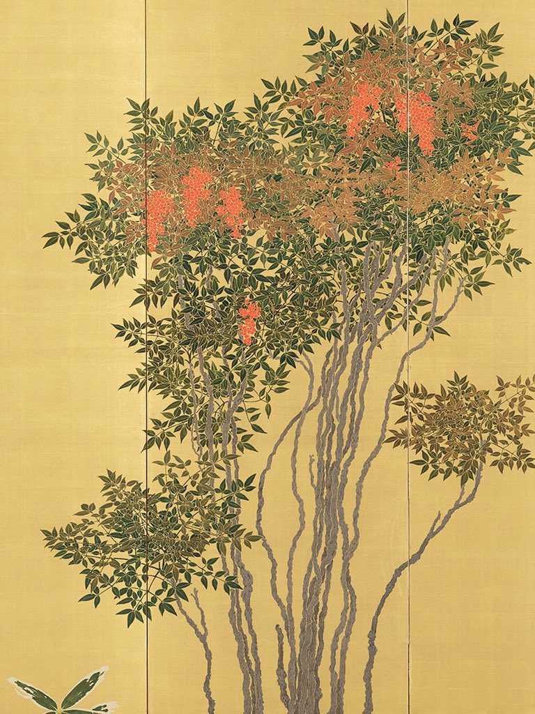 菱田春草「早春」（部分） この制作年の9月、春草は36歳の若さで