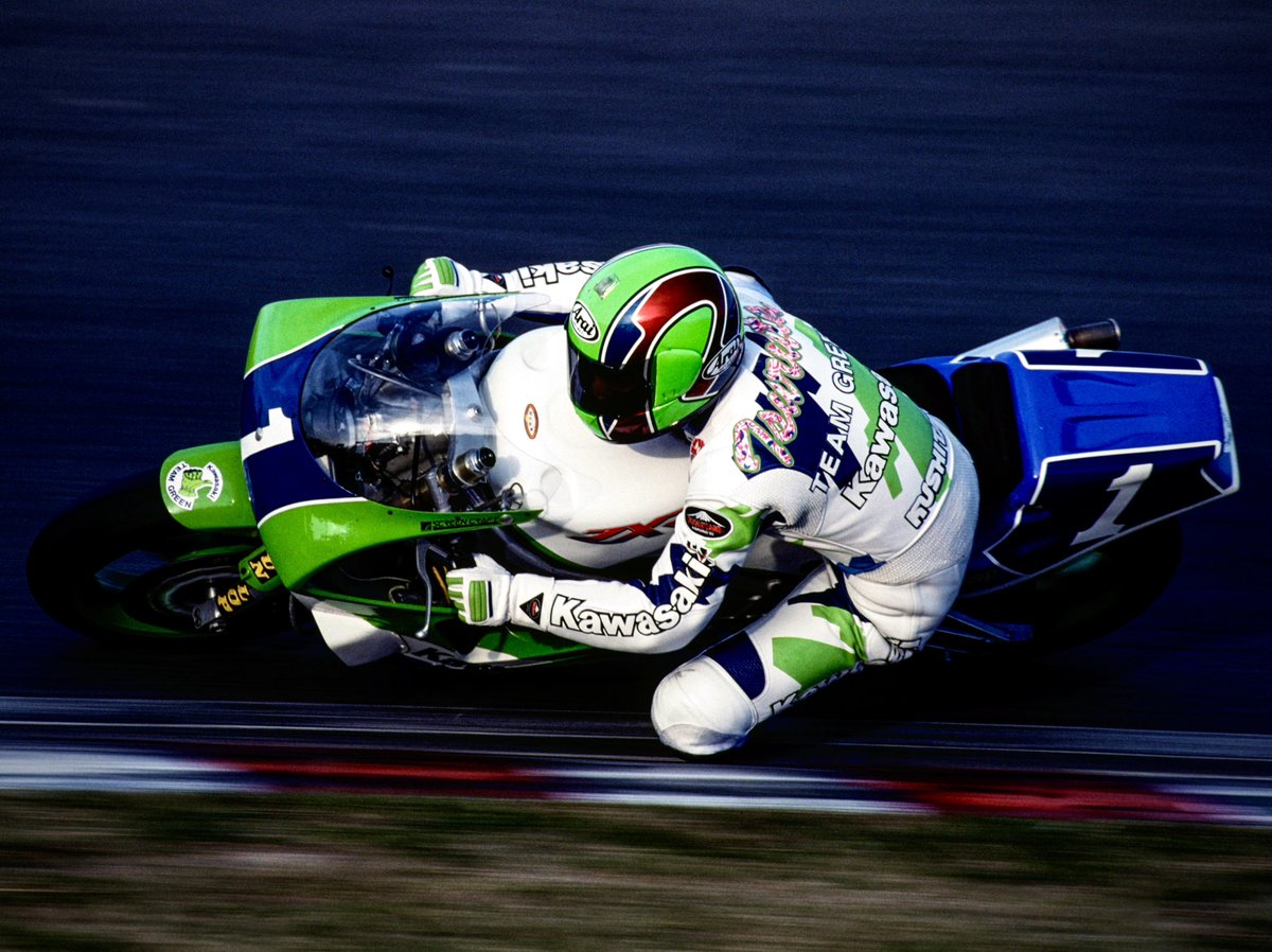 続ZX-4R発売記念日 1991年kawasaki ZXR400で唯一ゼッケン1番で走った