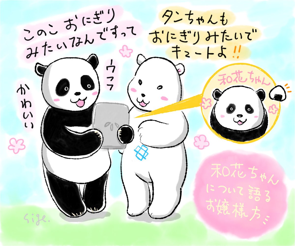 おにぎりがいっぱい🍙🍙🍙✨ #タンタン #ミユキ #和花