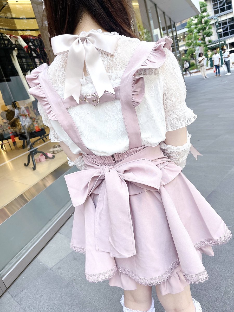 𝐑𝐞𝐬𝐭𝐨𝐤𝐞𝐝 -- #レースアップサスペンダー付きスカパン ¥9,240