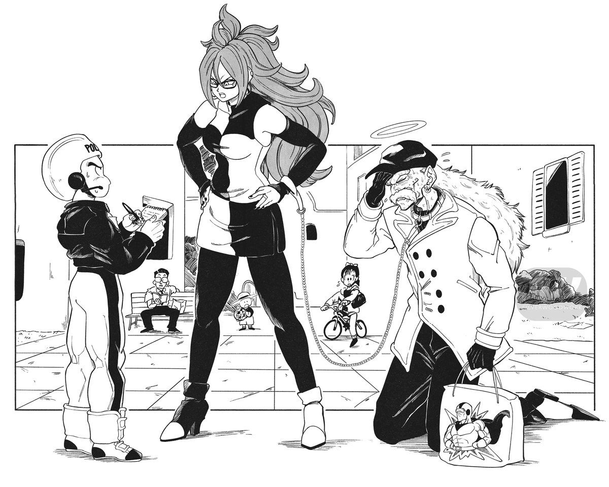 Krillin finds Android 21 and Gero up to something weird I