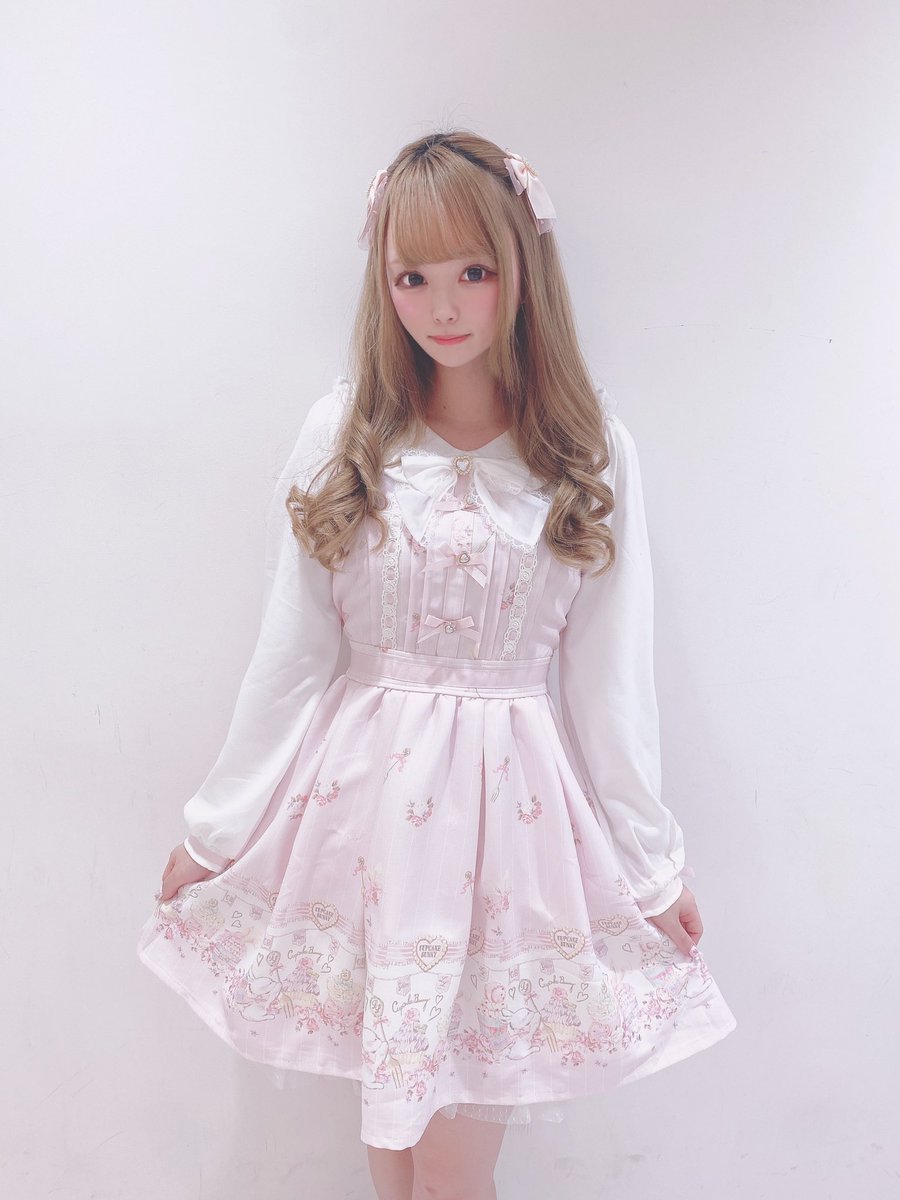 前週売数ランキング✨ 🥇Cup cake Bunny柄ワンピース 117-6011-0 white