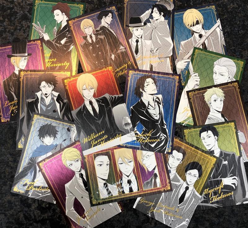 憂国のモリアーティ　原作　ポストカード　特製バインダー付き　全種セット　未開封 憂国のモリアーティ 22巻 アニメイト特典 ポストカード シュリンク付き
